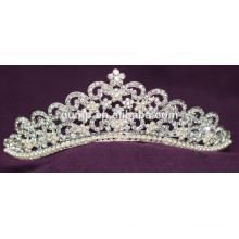 2015 Tiara nupcial de cristal do casamento do Rhinestone da coroa do projeto novo